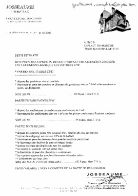 prix tarif des gouttieres zinc Book