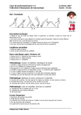 progression pedagogique de la rondade en gymnastique Book