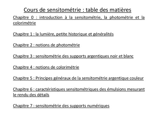 sensitometrie Book