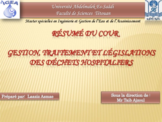 dechets ses industries pharmaceutiques Book