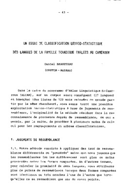 lexico statistique Book