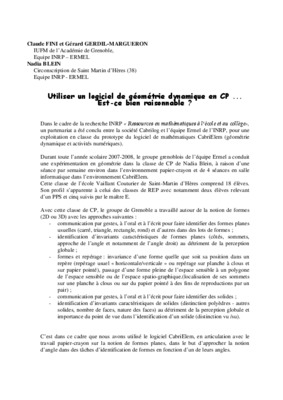 ermel ce1 geometrie Book
