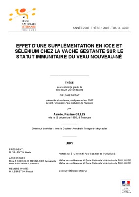 effet d_une suplementation en selenium sur l_evolution du poids des ovins a l_engrais Book