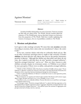 monism Book