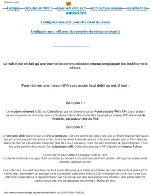 tutoriel de pont wifi Book