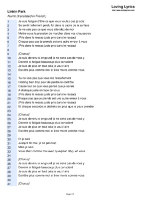 numb linkin park Book