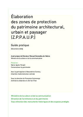application de la zppaup Book