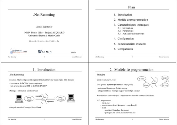 livre net remoting Book