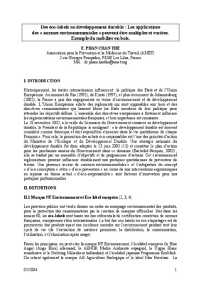 labels developpement durable Book