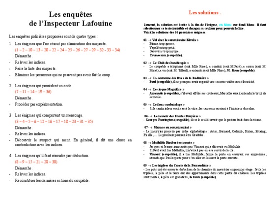 inspecteur lafouine Book