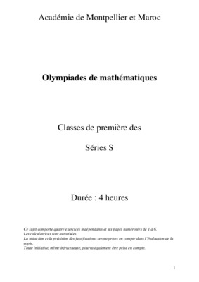 olympiades mathematiques au maroc Book