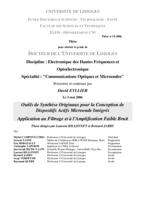 dispositifs actifs hyperfrequences Book