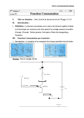 fonction de commutation Book