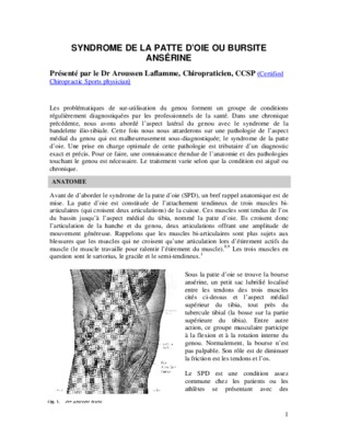 syndrome de la patte d oie Book