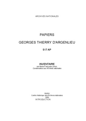 argenlieu Book