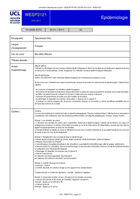 exercices epidemiologique Book