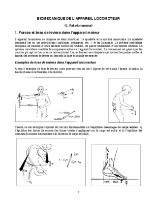 biomecanique de l_appareil locomoteur Book