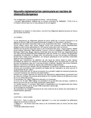 reglementation de l_elevage de chiens Book