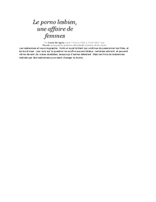 de l_amour lesbien Book