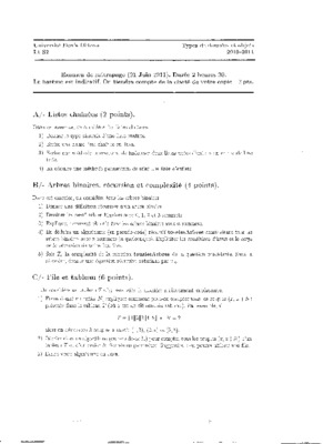 examen rattrapage 2011 algebre et arithmetikue Book