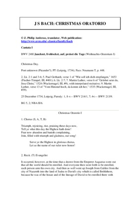 oratorio Book
