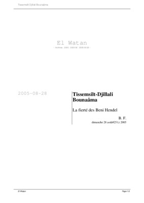 tissemsilt Book