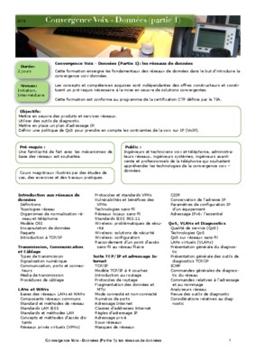 convergence voix et donnees sur ip Book