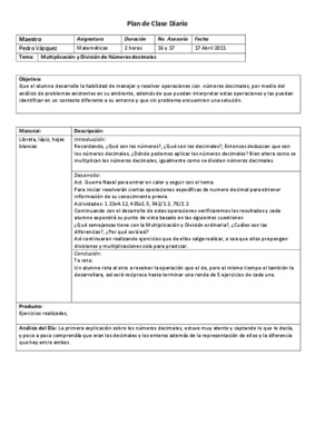plan de clase pedagogia Book