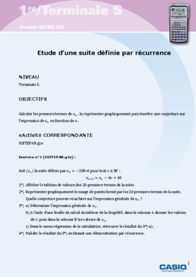 correction soit un la suite definie par u0%3D5 et pour Book