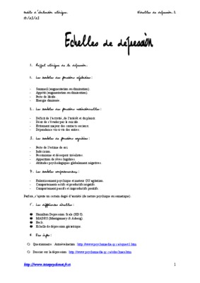 cas clinique depression Book