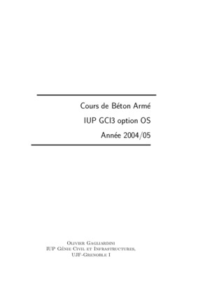 exercices beton arme iup gci3 option os Book