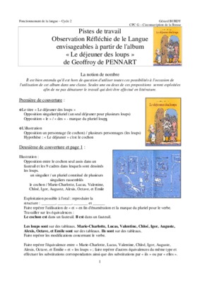 le dejeuner des loups Book