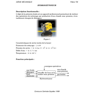 concours centrale supelec 2001 tsi epreuve de genie mecanique Book