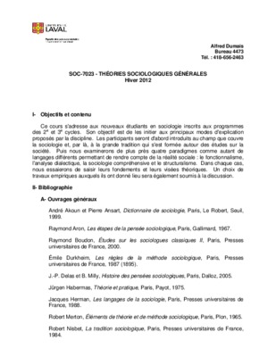 les differentes theories sociologiques Book