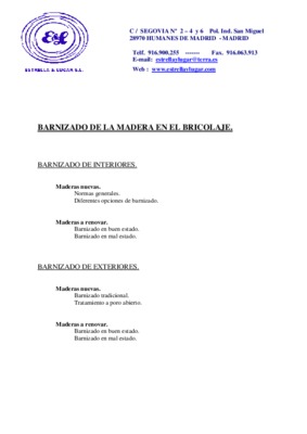 barnizado de madera Book