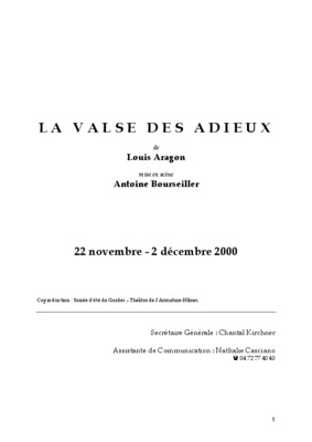 adieux Book