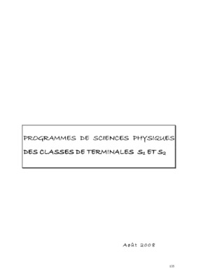 sujets de terminales s en physiques Book