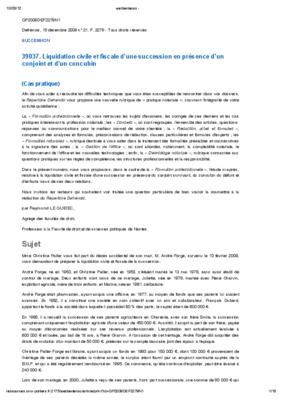 cas pratique succession Book