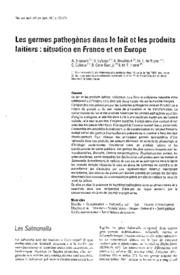 identification des bacteries pathogenes dans les produits laitiers Book