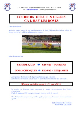 comment les tournois sont ils oraniser Book