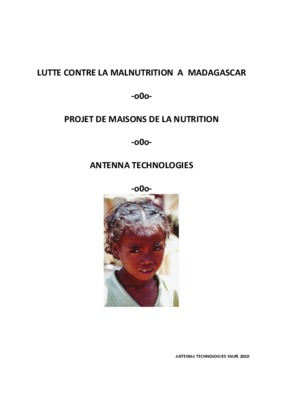 evaluation de la malnutrition a madagascar Book