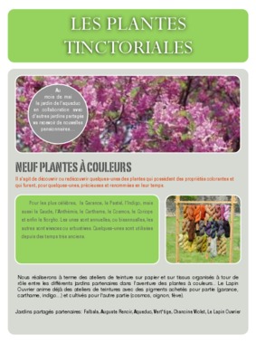 culture plantes tinctoriales Book