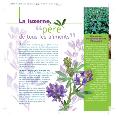 luzerne et irrigation Book