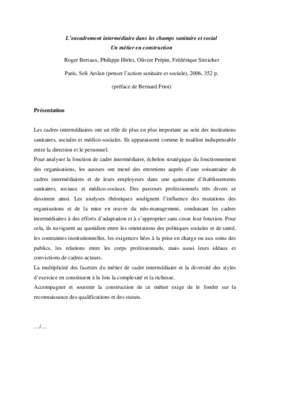 encadrement intermediaire Book