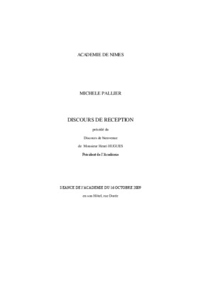 discours reception 18 degre Book