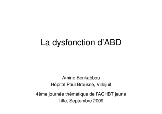la dysfonction des cellules cilies Book