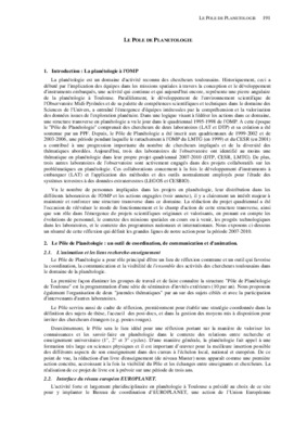 courds de planetologie Book