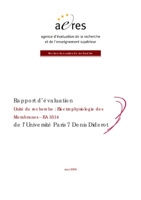 electrophysiologie des membranes Book
