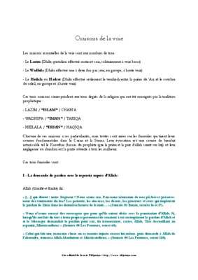 livre des oraisons Book