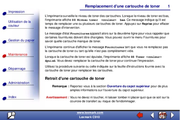 comment remplacer le kit des cartouches d_encre Book